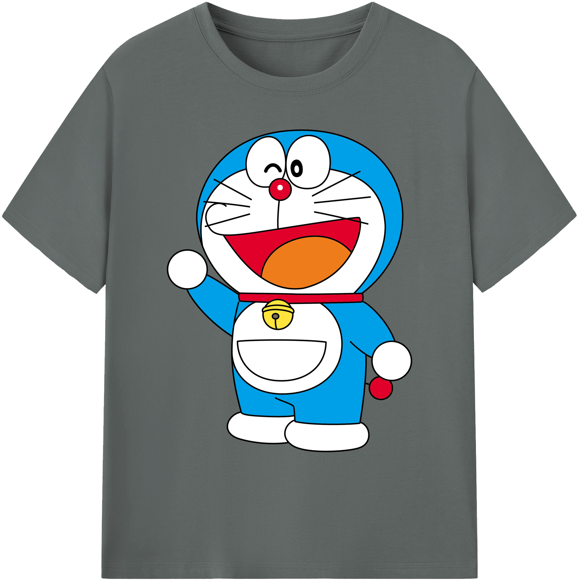 （画像用） ドラえもん Doraemon 綿100％ メンズ半袖Tシャツ｜肌触りやわらか＆通気性
